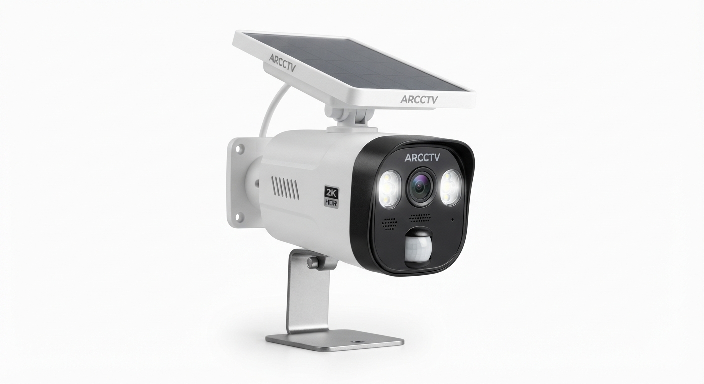 Cámara WiFi 2K ARCCTV Solar Exterior con Visión Nocturna Color