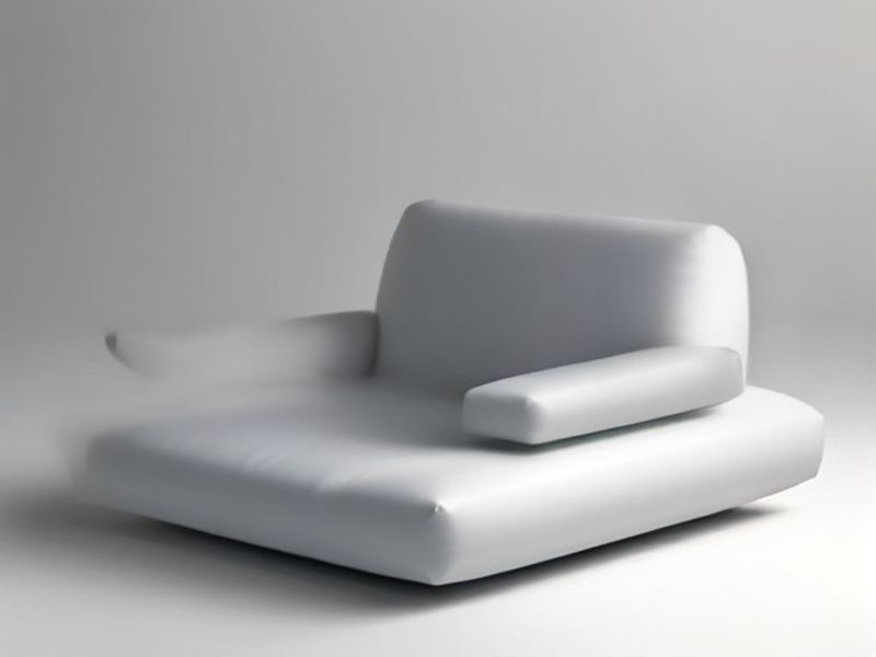 Sofá Inflable Plegable con Reposapiés para Descanso y Ocio