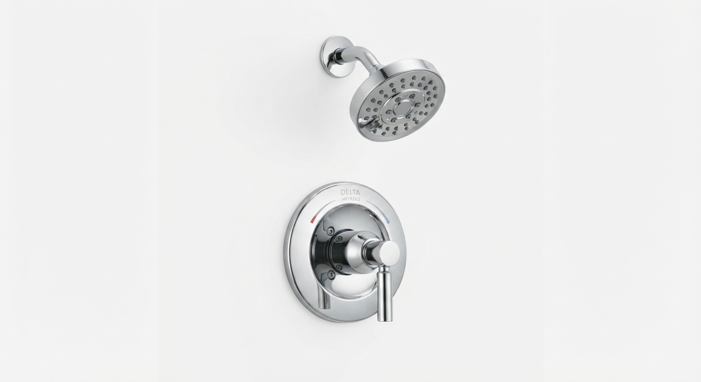 Delta Modern 14 Series Grifo de Ducha Redondo Cromado