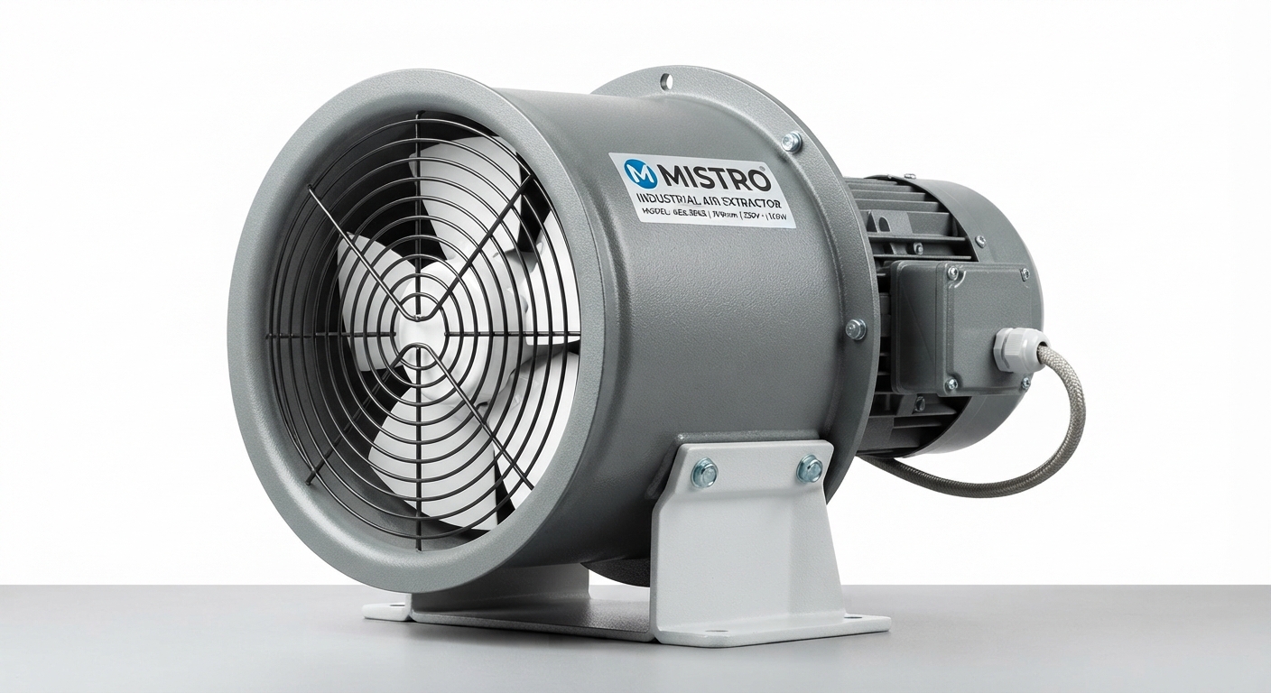 MISTRO Ventilador Extractor de Aire Industrial 300mm con Persiana Automática