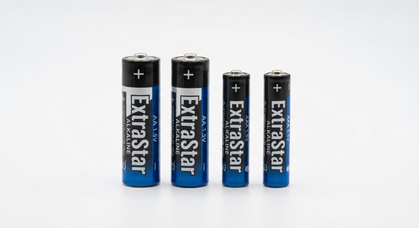 Lote 100 Pilas AA LR06 o AAA LR03 ExtraStar Performance Zinc-Carbono (sin mercurio)