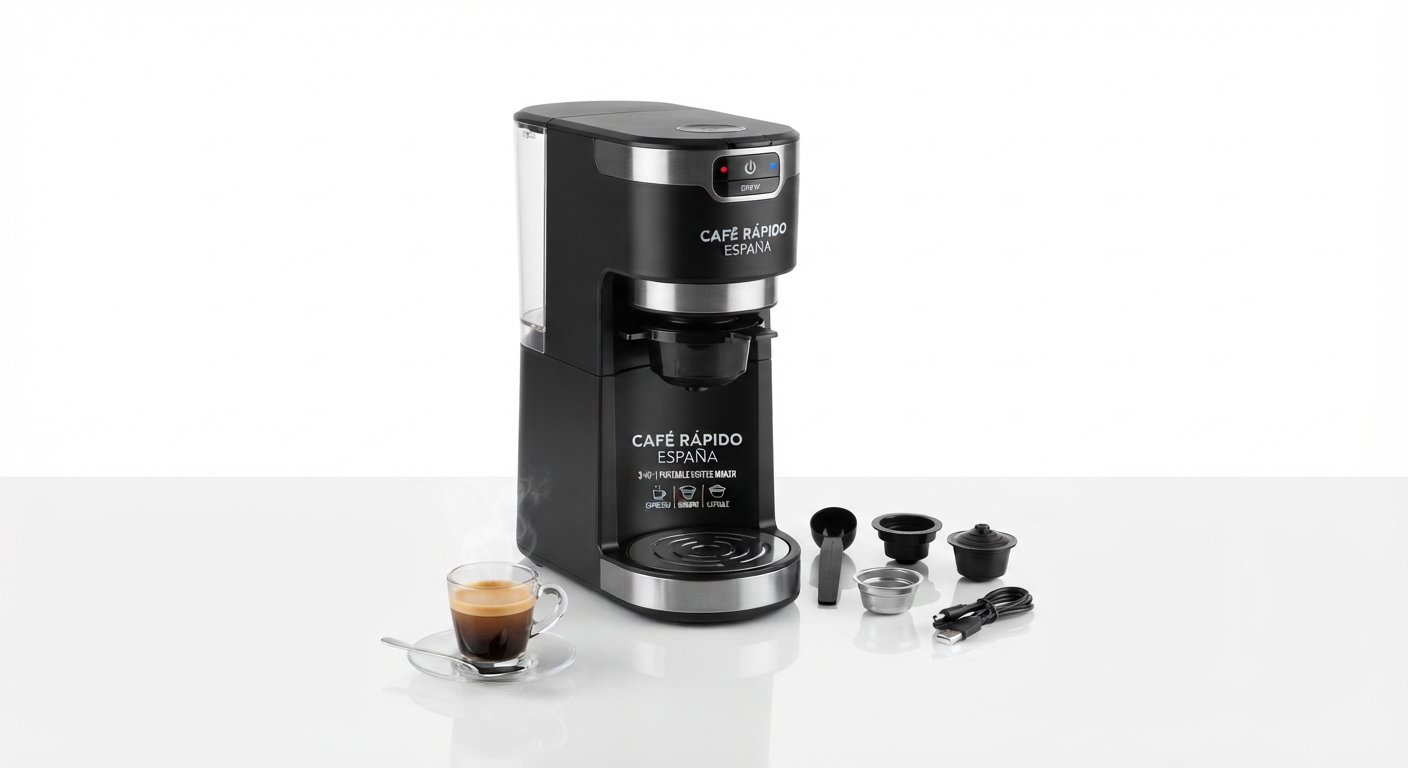 Cafetera Portátil Eléctrica 3 en 1 con Envío desde España