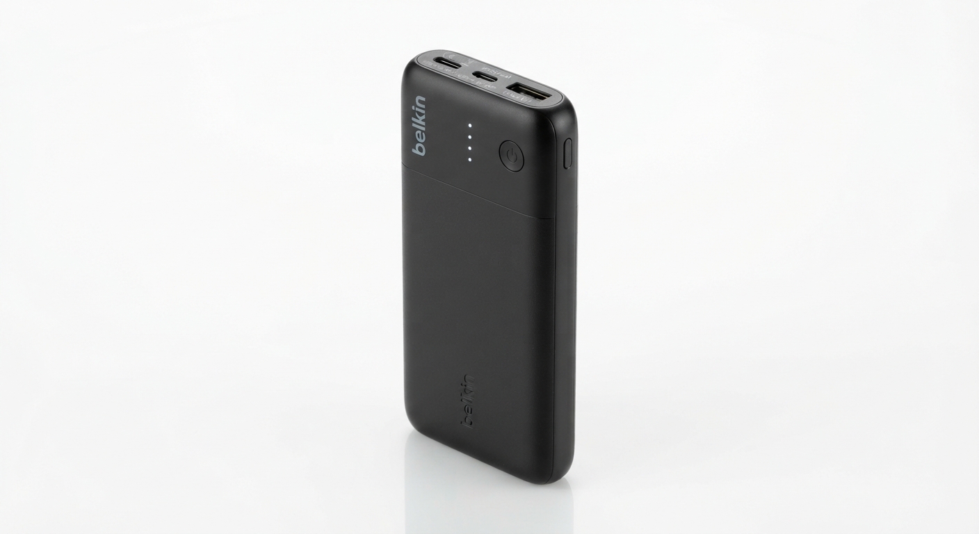 Belkin BoostCharge Batería Externa 10000 mAh con USB-C y USB-A Negra