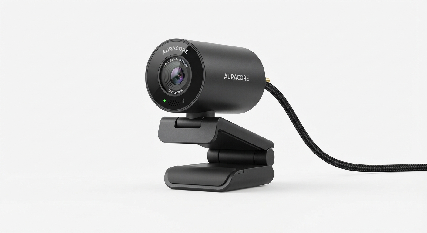 Mini Cámara Web HD USB con Micrófono para PC y Videollamadas