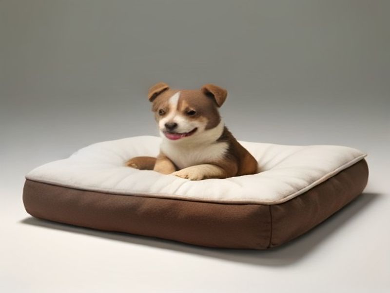 Ferplast Cama para Perro Impermeable 100x70x12 cm Marrón - Máxima Comodidad y Durabilidad