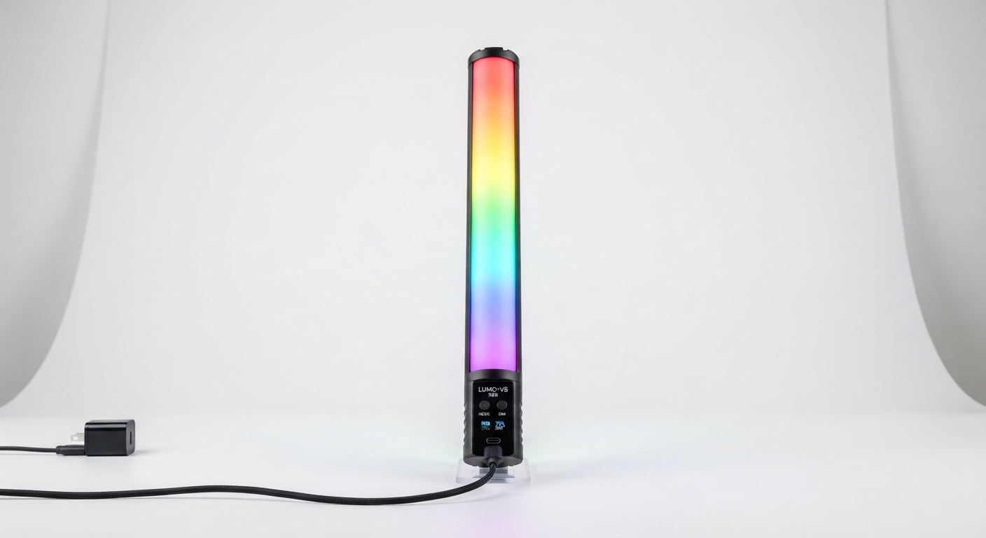 Tubo de Luz LED RGB Colorido 17/32cm con USB para Ambiente y Fotografía