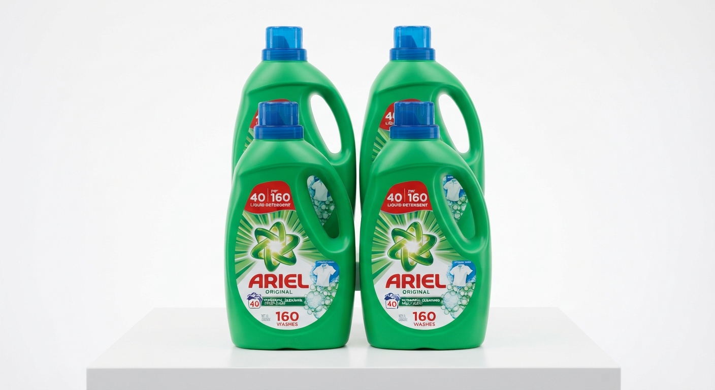 Pack 4 Ariel Detergente Líquido Original - 160 Lavados