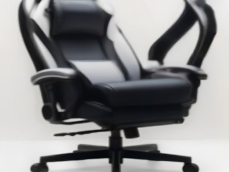 Silla Gaming Ergonómica Piel Sintética Ajustable para Escritorio y Oficina