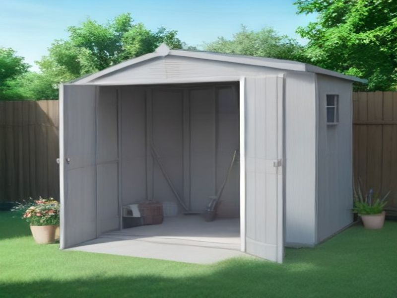 Cobertizo de Jardín Outsunny 2.4 m² Gris