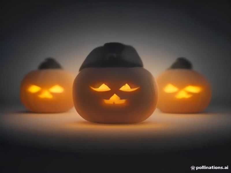 Lote de 6 Luces LED de Vela con Diseño de Calabaza Fantasma para Halloween