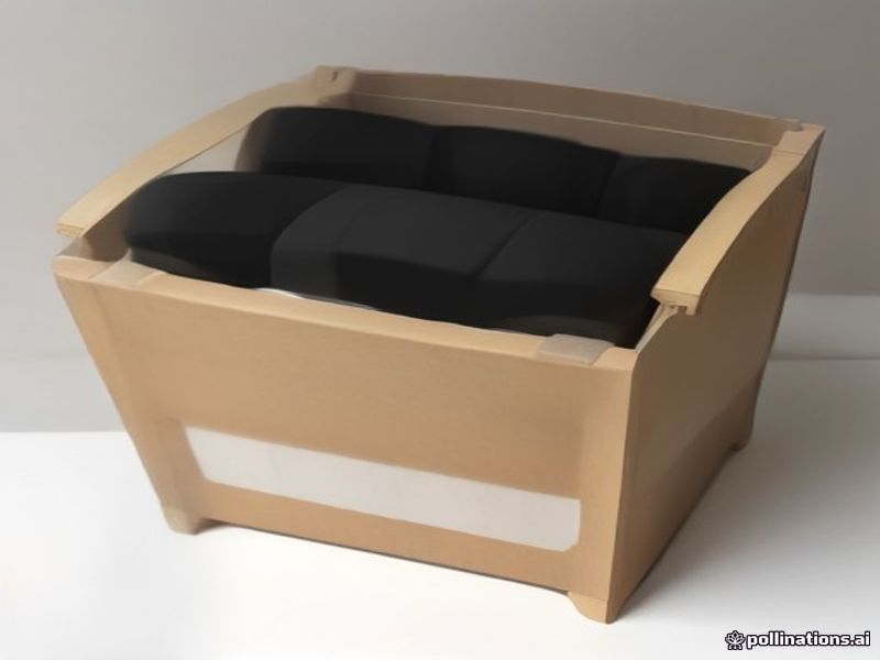 Cesta de Almacenamiento de Hierro con Asas de Madera Natural - Organizador Multiusos Negro
