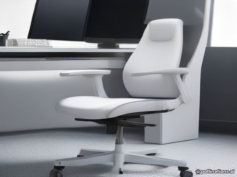 Silla de Oficina Ergonómica con Soporte Lumbar Giratoria para Escritorio y Gaming