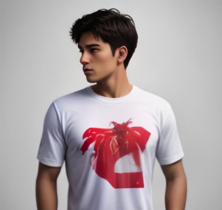 Camiseta Deportiva Ajustada de Hombre con Estampado de Araña