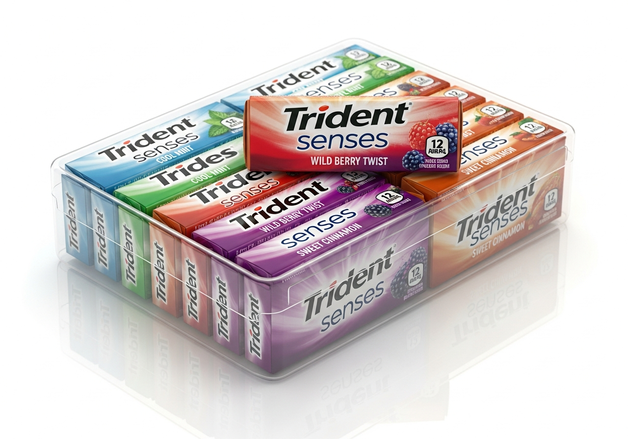 Pack 12 paquetes de cicles Trident Senses