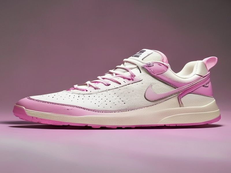 Nike DV5456-105 Court Borough Low RECRAFT (GS) Hombre White/Pink Foam