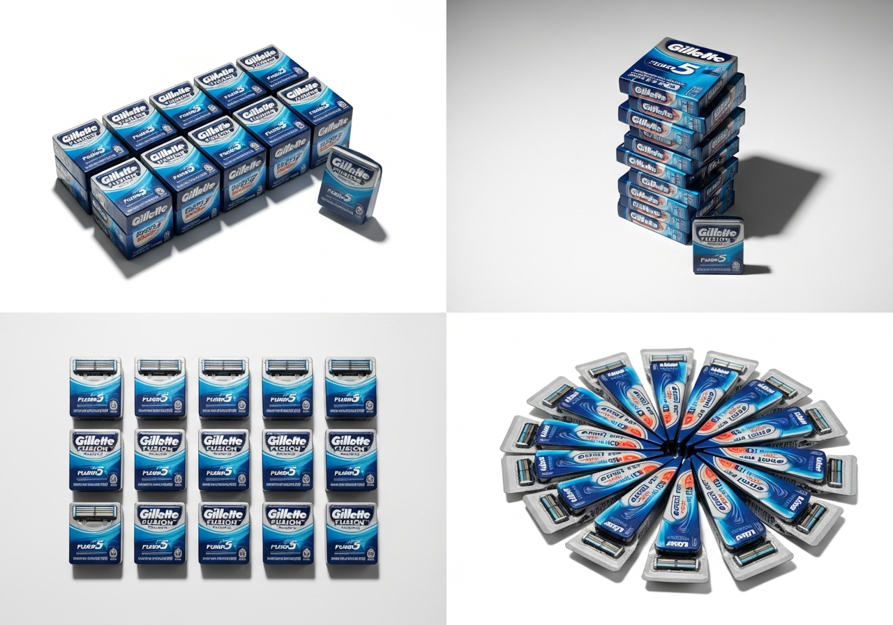 Gillette Fusion5 Cuchillas de Afeitar Hombre, Pack de 24