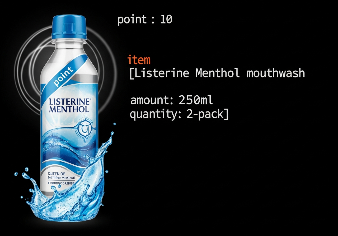 Listerine Enjuague Bucal, Mentol, 250 ml (Paquete de 2)