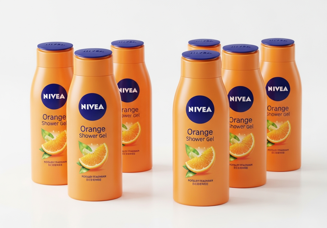 NIVEA Pack Ahorro Shower Gel Care & Orange 6 x 650ml