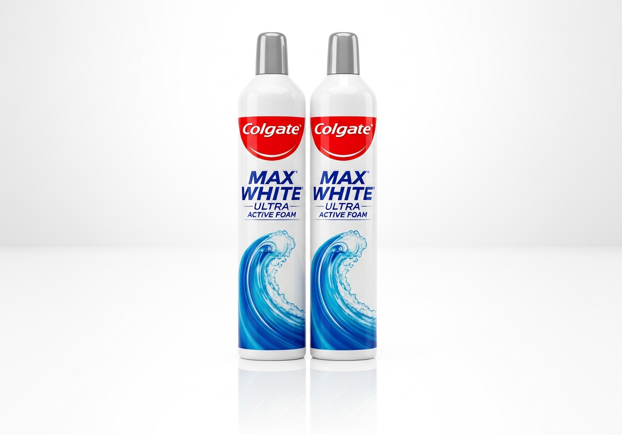 Pack 2 Colgate Max White Ultra Active Foam Pasta Dientes 50 ml