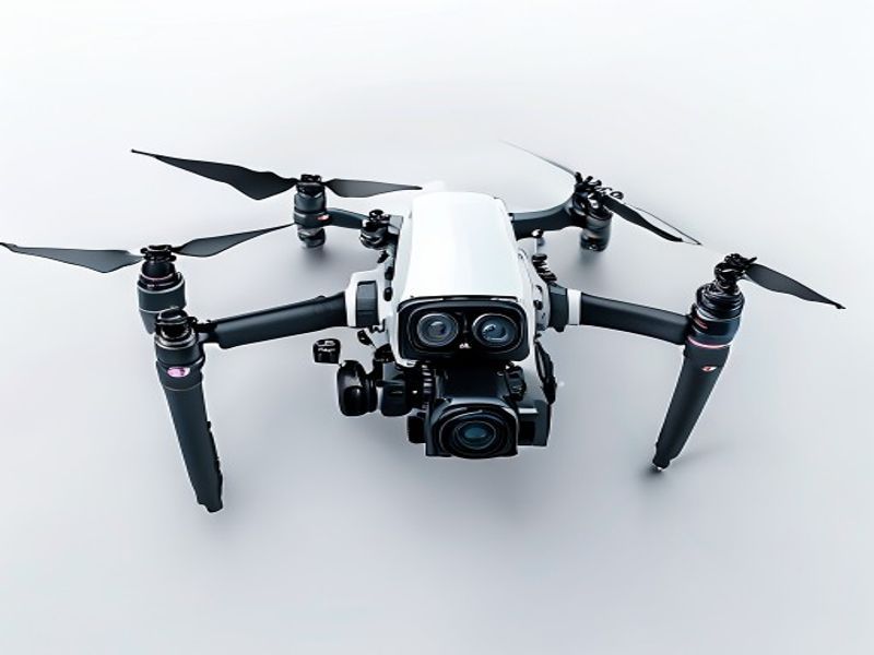 Cuadricóptero con cámara dual HD 8K