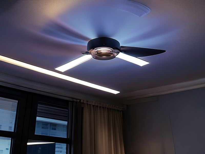 Ventilador de techo LED de 40W con luz E27 y control remoto