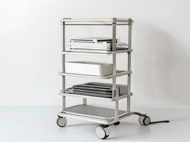 Vasagle Carrito de Almacenaje 4 Niveles con Ruedas