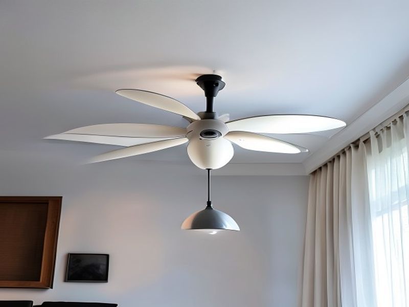 Lámpara de techo con ventilador invisible inteligente