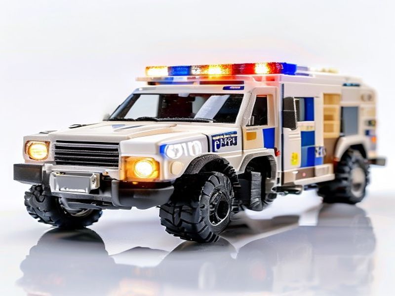 PLAYMOBIL Action Heroes Camioneta Policial con Luces y Sonidos