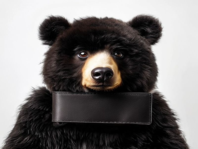 Tous Cartera Puffy Bear Mujer Negra