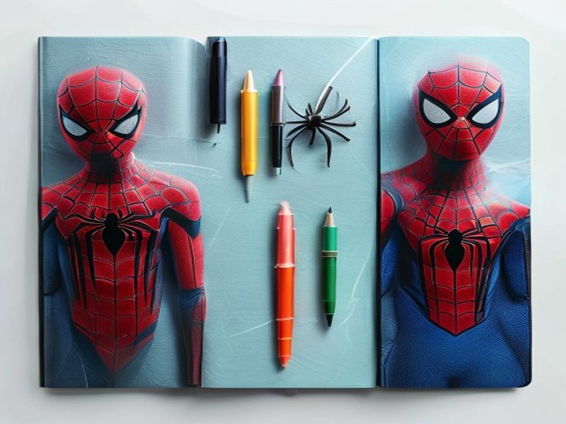 Spider-Man Best Team Pack Diario A5 + Bolígrafo 6 Colores