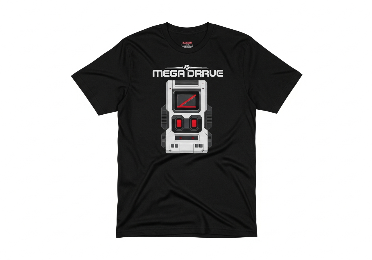 Camiseta Diseño Mega Drive Clásico