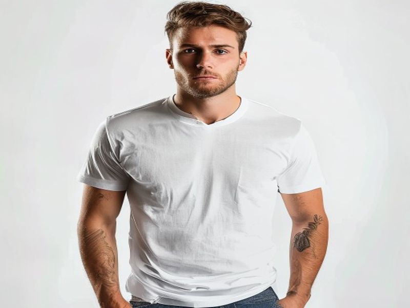 Jack & Jones Camiseta Básica Cuello Pico Hombre