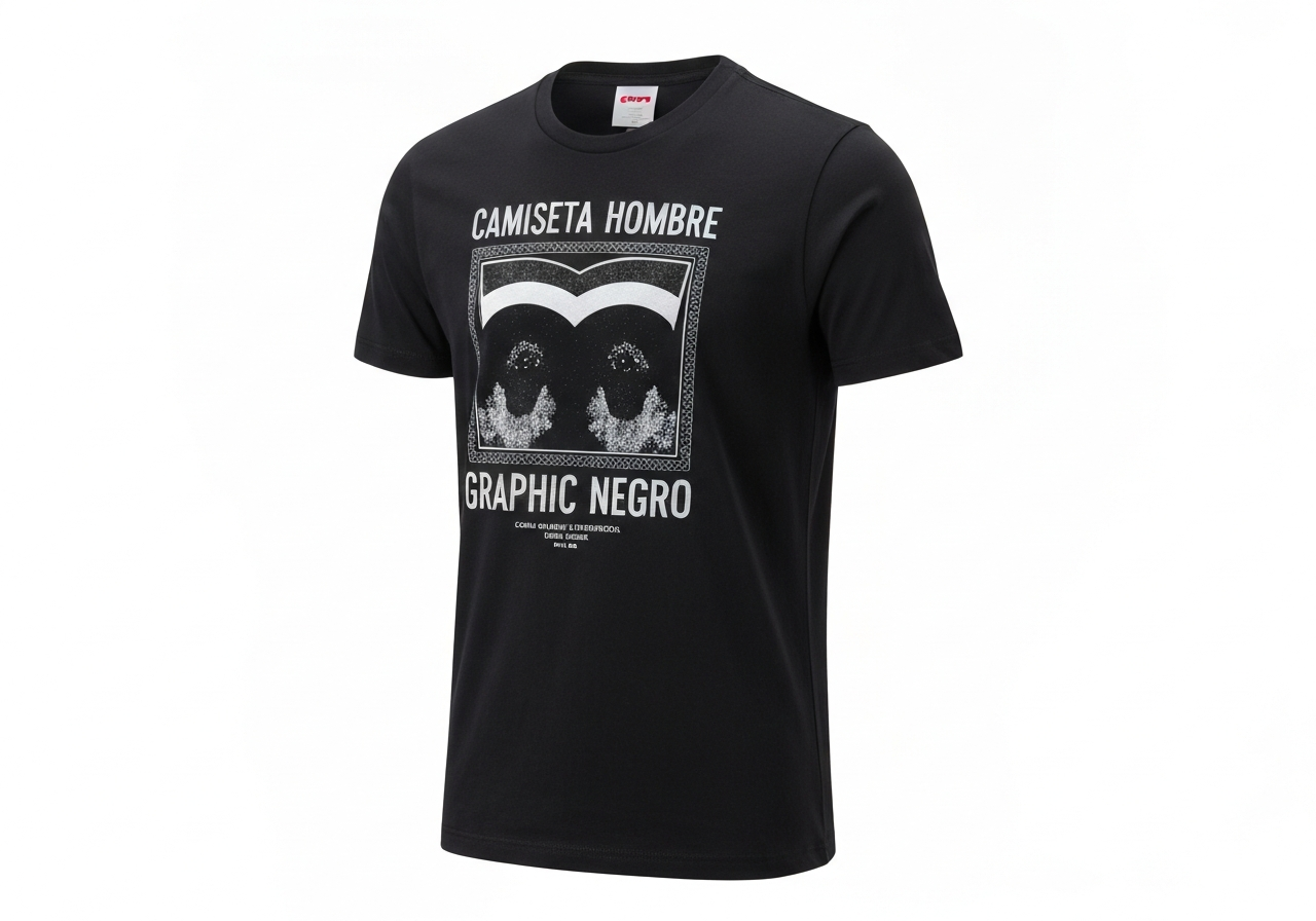 Levi's Camiseta Hombre Graphic Negro