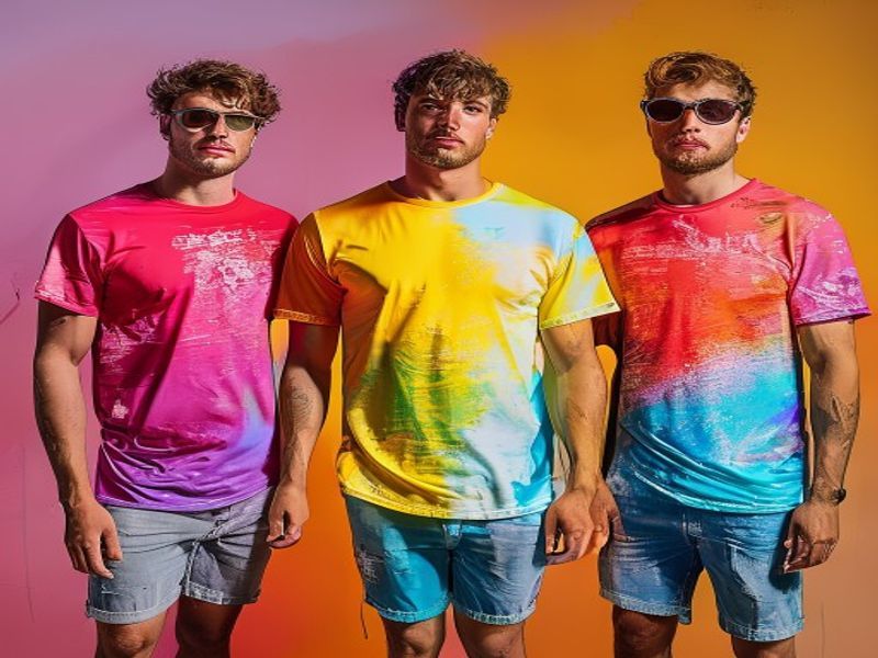 Pack 3 Camisetas Tarif Surf para Hombre Multicolor Moda Verano