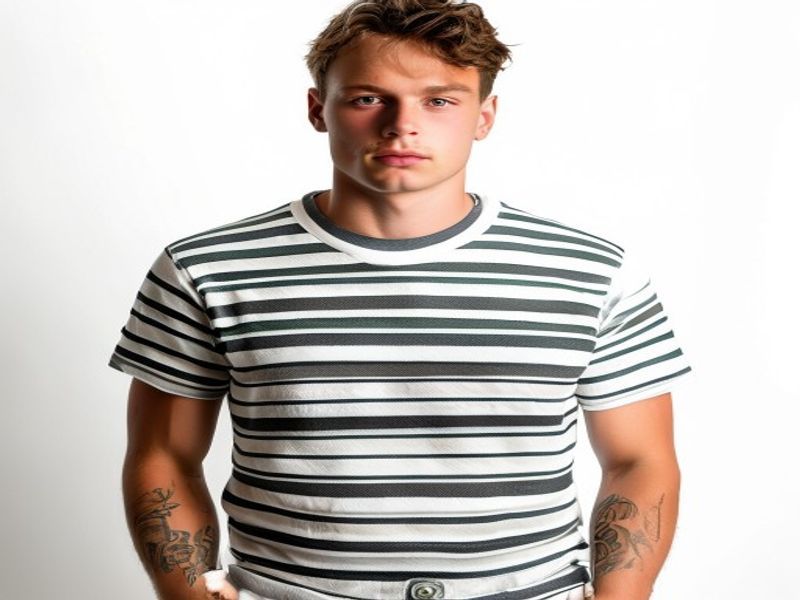 Tommy Jeans TJM Signature Stripe Camiseta Hombre