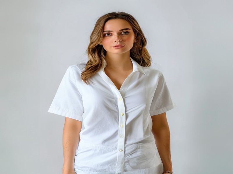 Bresdk Pijama Corto Mujer Algodón Manga Corta