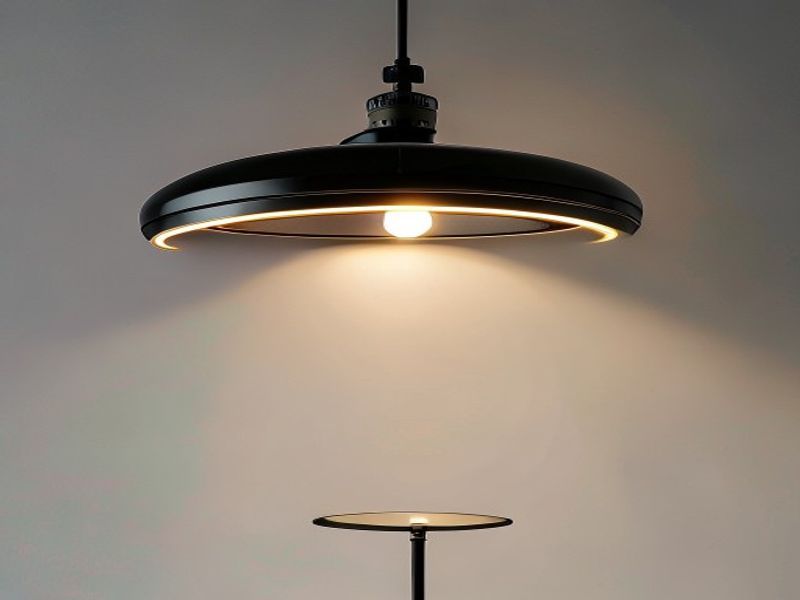 Briloner Lámpara de Techo Retro 4 Focos Negro/Oro