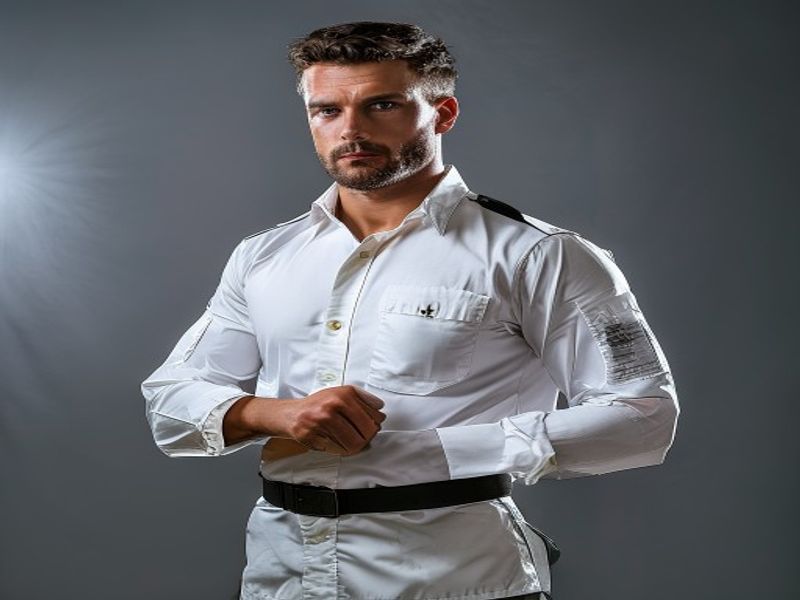 Camisa de combate de manga larga para hombre