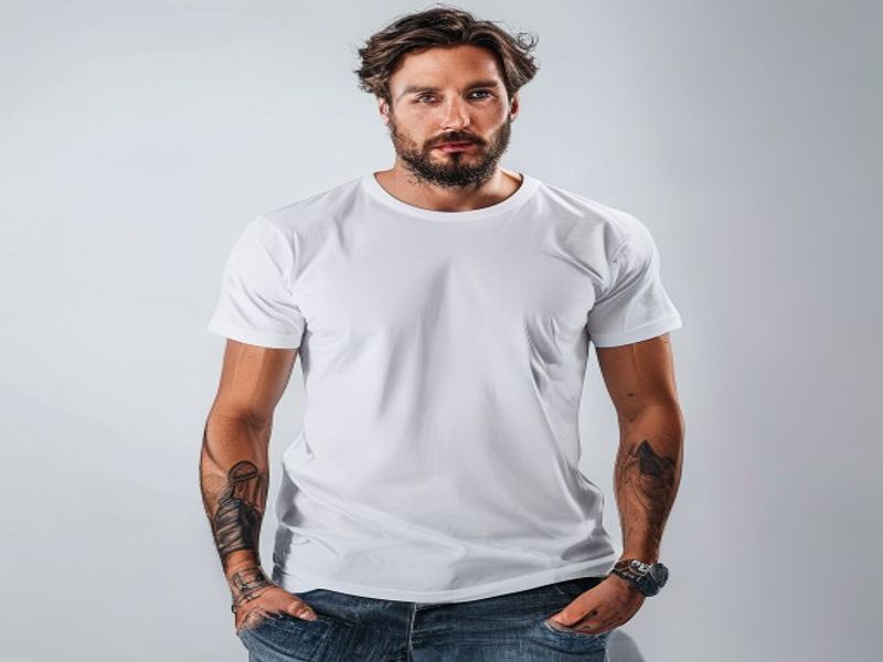 Camiseta 100% algodón para hombre