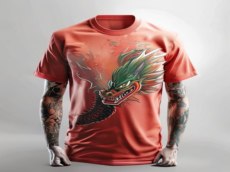 Camiseta de Algodón 100% Estampado Anime Dragon Ball Wukong