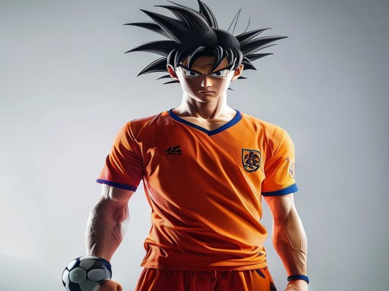 Camiseta de Fútbol de Anime Dragon Ball Z Goku 2026