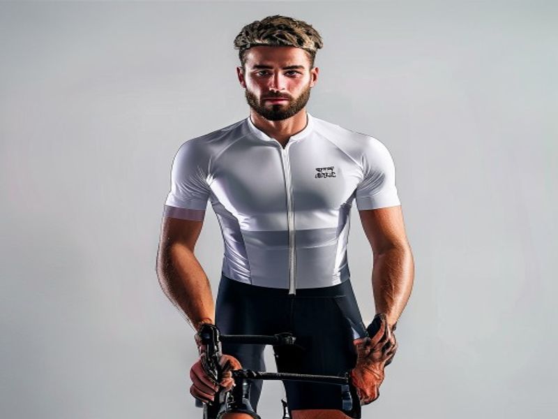 Camiseta de ciclismo reflectante de verano para hombre