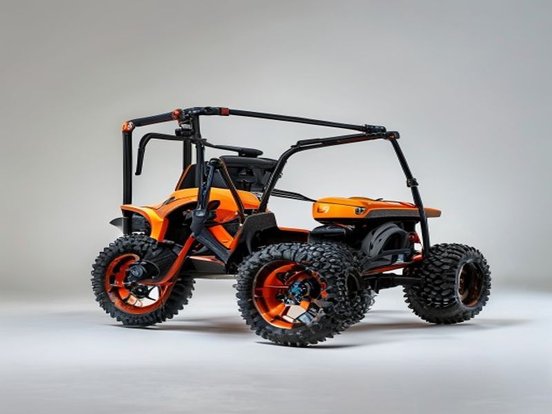 Carro de Mano Plegable con Ruedas Grandes Todoterreno