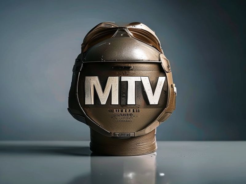 Cartel Metálico "MTV"