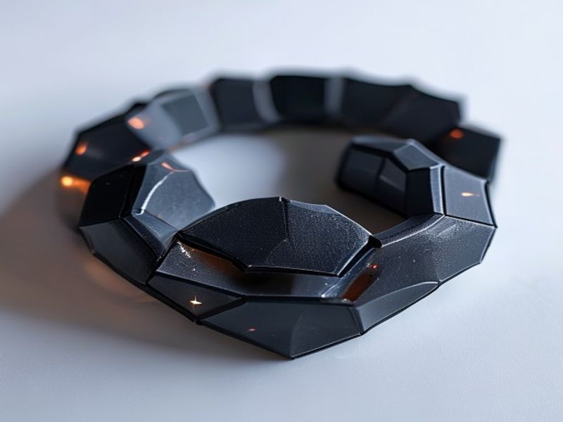 Collar Hexagonal Nocturno de Halloween