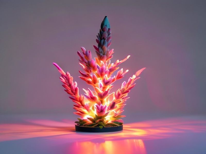 Corona de flores LED