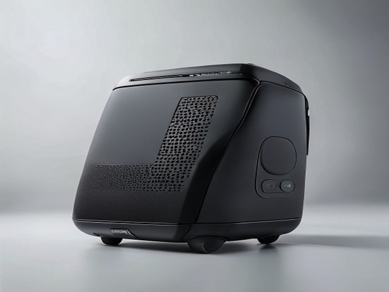 FGRYB Ventilador de Pie Portátil Plegable 8000 mAh Negro
