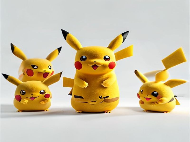 Figura de Pokémon 12 unids/set Pikachu Pokeball