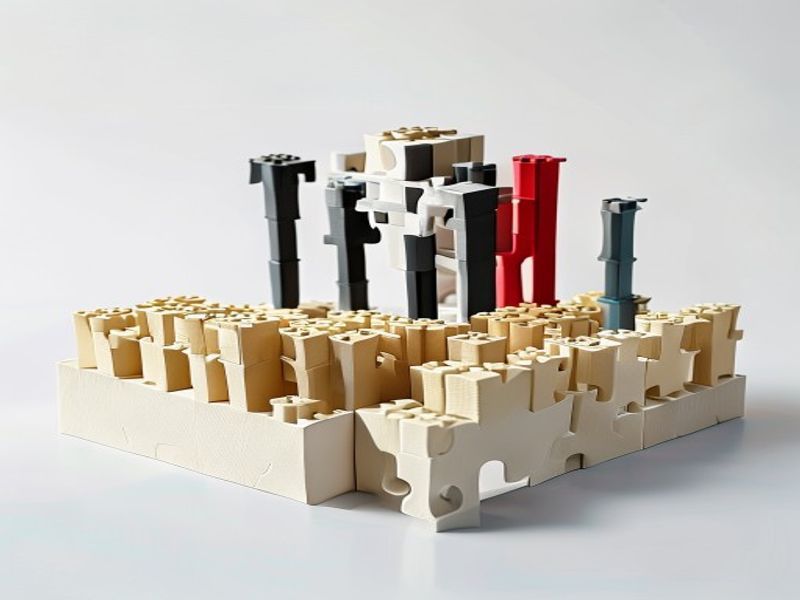 Modelo de Rompecabezas de Estadio de Papel 3D