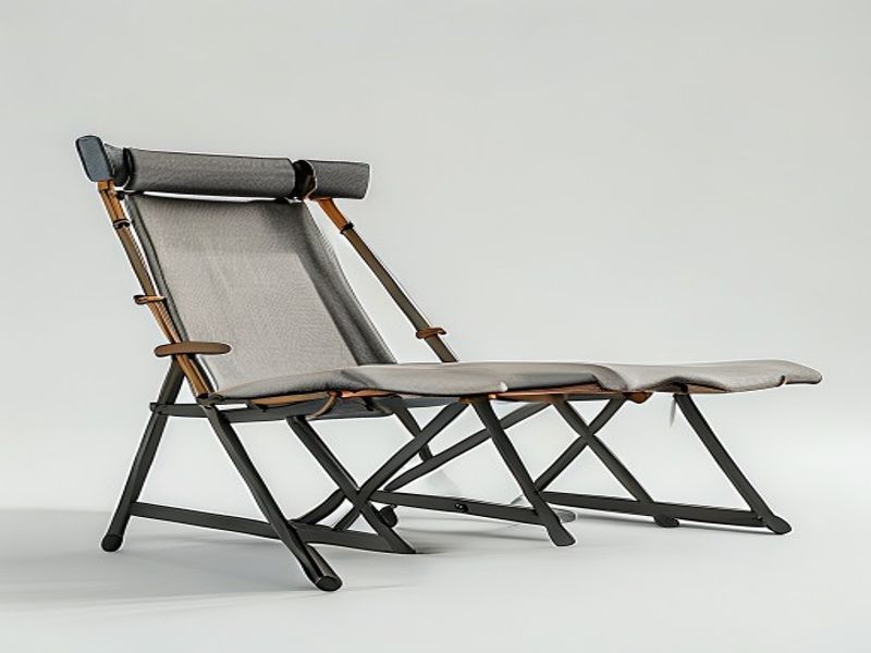 Pack de 2 Sillas de Playa Reclinables Plegables con Reposacabezas